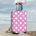 thumbnail image 5 of Salouo Purple And White Polka Dot Pattern Travel Dust-proof Suitcase Cover, Softside Suitcase Protector Luggage Cover Protector for 18-32inch ,Not Included Suitcase, 5 of 8