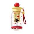 thumbnail image 3 of Plastic Straw Cup - Fun Cartoon Design Reusable Drinking Cup with Straw - BPA Free Water Tumbler for Home Kitchen Daily Use -, 3 of 3