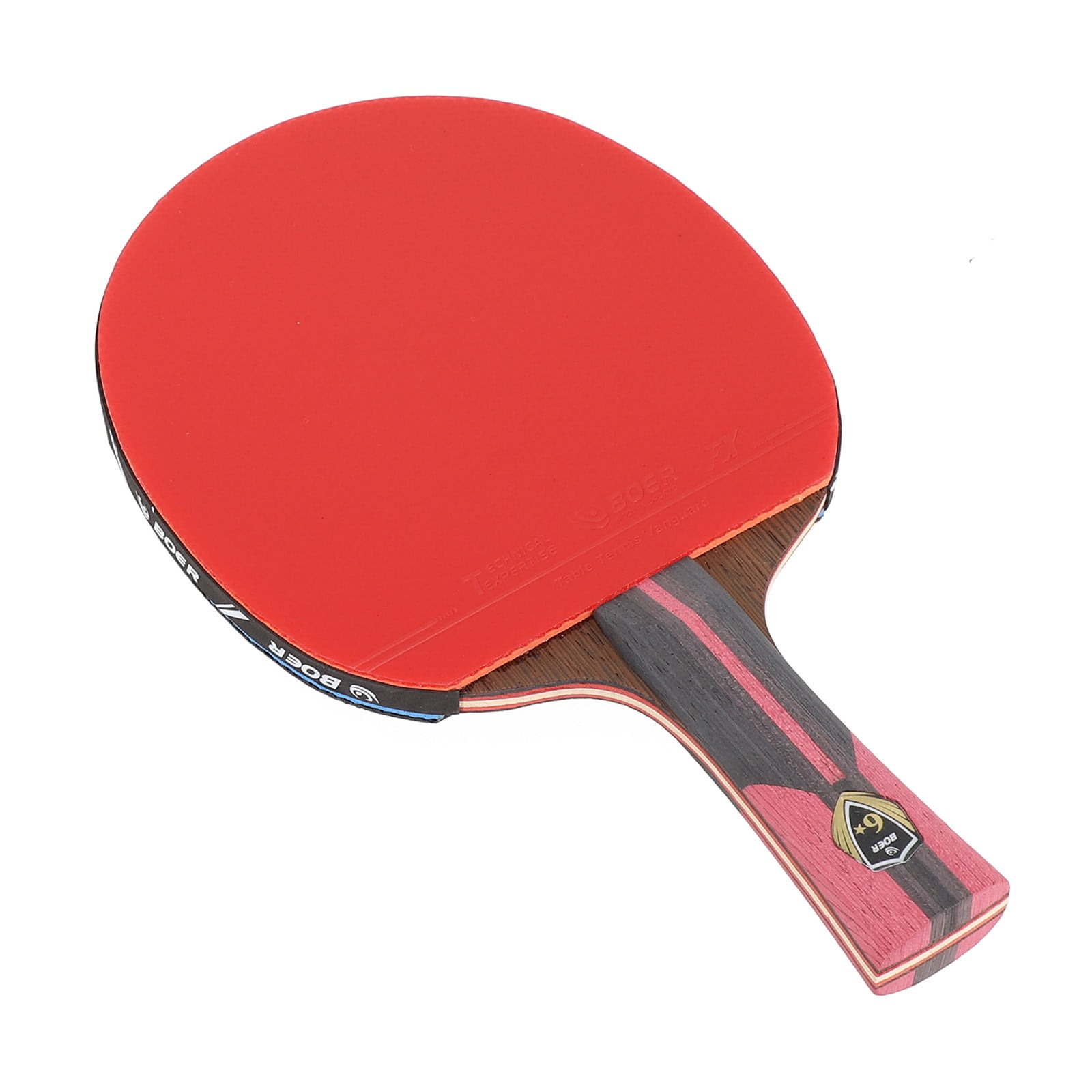 6 Star Control Table Tennis Racket 7 Ply Wood for Ping Pong Bat Long Handl