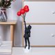 thumbnail image 3 of Estatua de niña con globos voladores, esculturas de arte moderno para decoración del hogar, adorno artesanal de escultura de figura de resina, figuritas coleccionables que viven, 3 of 5