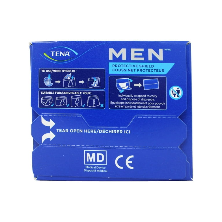  Tena Men Incontinence Protector, Level 1, 24 Count (Pack Of 1)  : Health & Household