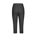 thumbnail image 5 of GHSOHS Leggings for Women Capri Leggings for Women's Tummy Control Knee Length Capri Leggings 2024 Summer Cropped Pants Casual Solid Comfy Capris Extra Long Leggings for Tall Women Dark Gray Jeg,XL, 5 of 5