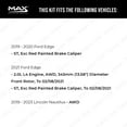 thumbnail image 2 of MAX Advanced Brakes - Front Brake Kit For 2019-2021 Ford Edge| Carbon Ceramic Brake Pad and Rotor Kit| Daily Driving Geomet Coated Brake Rotors, 2 of 9