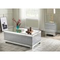 thumbnail image 2 of ACME Mallika Table Basse Rectangulaire en Miroir et Faux Cristaux, 2 of 6