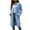Blue, variant on Kaemgyyd Women's Cardigan Sweaters Lightweight Casual Button down Hoodies Knit Jackets Fall Winter Coat with Pockets