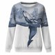 thumbnail image 4 of Camisas informales de manga larga para mujer, sudadera de cuello redondo con estampado de criatura marina, jersey de cuello redondo, túnica holgada con estampado de puesta de sol Pompotops gfhjh19961, 4 of 5