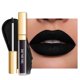 thumbnail image 1 of DE'MUMU Lápiz labial negro mate para mujer, lápiz labial de larga duración, a prueba de manchas, sin transferencia, lápices labiales líquidos góticos, maquillaje de labios sin crueldad (DM23 Black Sto, 1 of 5