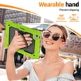 thumbnail image 4 of Case for iPad Air 5th Generation/iPad Air 4th Generation 10.9 inch, 360 Rotating Stand Handle Shoulder Strap Heavy Duty Shockproof Cover, Lime, 4 of 7