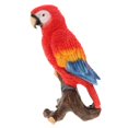 thumbnail image 1 of Simulación Parrot Birds Escultura Colgante De Pared Artesanías De Resina rojo, 1 of 8