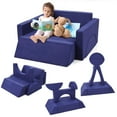 thumbnail image 2 of 7Pcs Modular Kids Play Couch, Multifunctional Convertible Sofa, 2 of 8