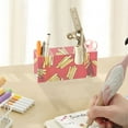 thumbnail image 7 of French Fries Pencil Pen Cosmetic Holder Cup Makeup Brush Holder Desk Accessories Holder Acrylic Organizer for Office School Home, 7 of 7