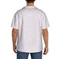 thumbnail image 3 of Sikiie Kawaii Cat Paw Men's Wrinkle Free Untucked Cuban Shirt Business Casual Button Down Shirts Short Sleeve ShirtX-Large, 3 of 5