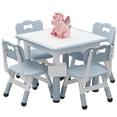 thumbnail image 4 of Height Adjustable Kids Table and Chairs Set – Versatile Toddler Table with Graffiti Desktop, 2 or 4 Non-Slip Chairs, Storage, Perfect for Reading, Drawing, Playing, Eating, Children's Room or Playroom, 4 of 8