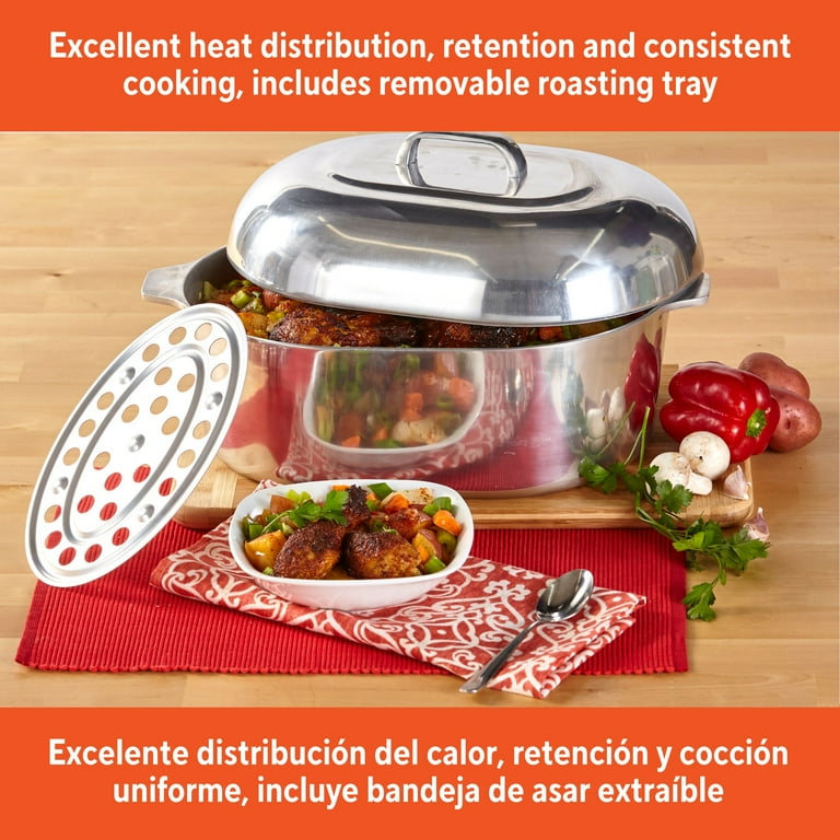 Free Shipping! Im Usa 15in Cajun Cast Aluminum Oval Roaster with