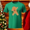 thumbnail image 3 of Playera Con Estampado De Galleta De Gengibre Navidad Color Verde Talla Grande Marca Emil SaEs, 3 of 4