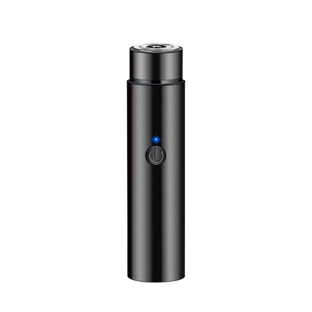 Mini afeitadora eléctrica, recortadora de barba portátil de alta eficiencia para viajes (negro)
