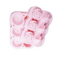 thumbnail image 4 of Ice Cube Tray,Rose Ice Cube Trays With Covers, 3 Cavity Silicone Rose Ice Tray & 3 Diamond Ice Ball Maker, Easy Release Large Ice Cube Form for Chilled Cocktails, Whiskey Juice pink, 4 of 4