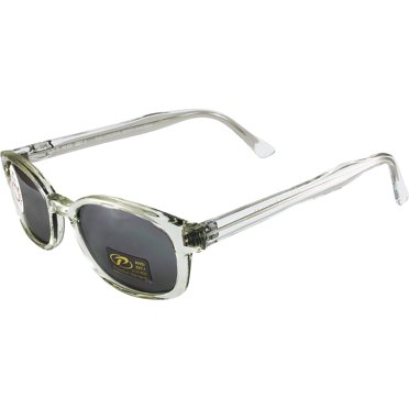 Chill KD's Clear Frame Silver Mirror Sons of Anarchy Sunglasses W Pouch 2200