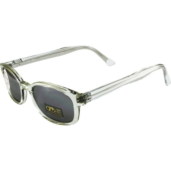 Chill KD's Clear Frame Silver Mirror Sons of Anarchy Sunglasses W Pouch 2200