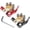4 Way-Gold-B, variant on Chasenew Car Battery Terminal Clamp Connector, 4 Way Positive and Negative Pole Quick Release Terminal Clip, Applicable to SAE/JIS A Type Post, Compatible with Cars, Trucks and More（Silver-B）
