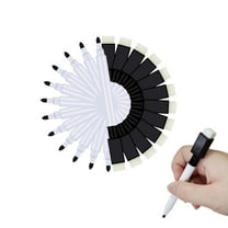 Mini Dry Erase Markers,Black Magnetic Dry Erase Markers with Eraser Cap,QZS Reusable Whiteboard Markers with Eraser for Men and Women