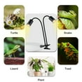 thumbnail image 4 of Mistaha Dual Head Reptile Sunbathing Lamp with UVB Timer for Turtle Lizard, Calcium Supplement & Heat LED Light, 75W UVB Lamp, 4 of 6