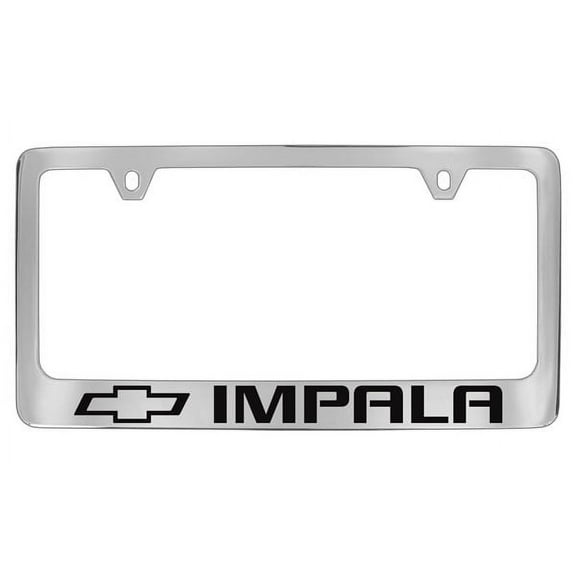 Chevrolet Impala Chrome Plated Metal License Plate Frame Holder