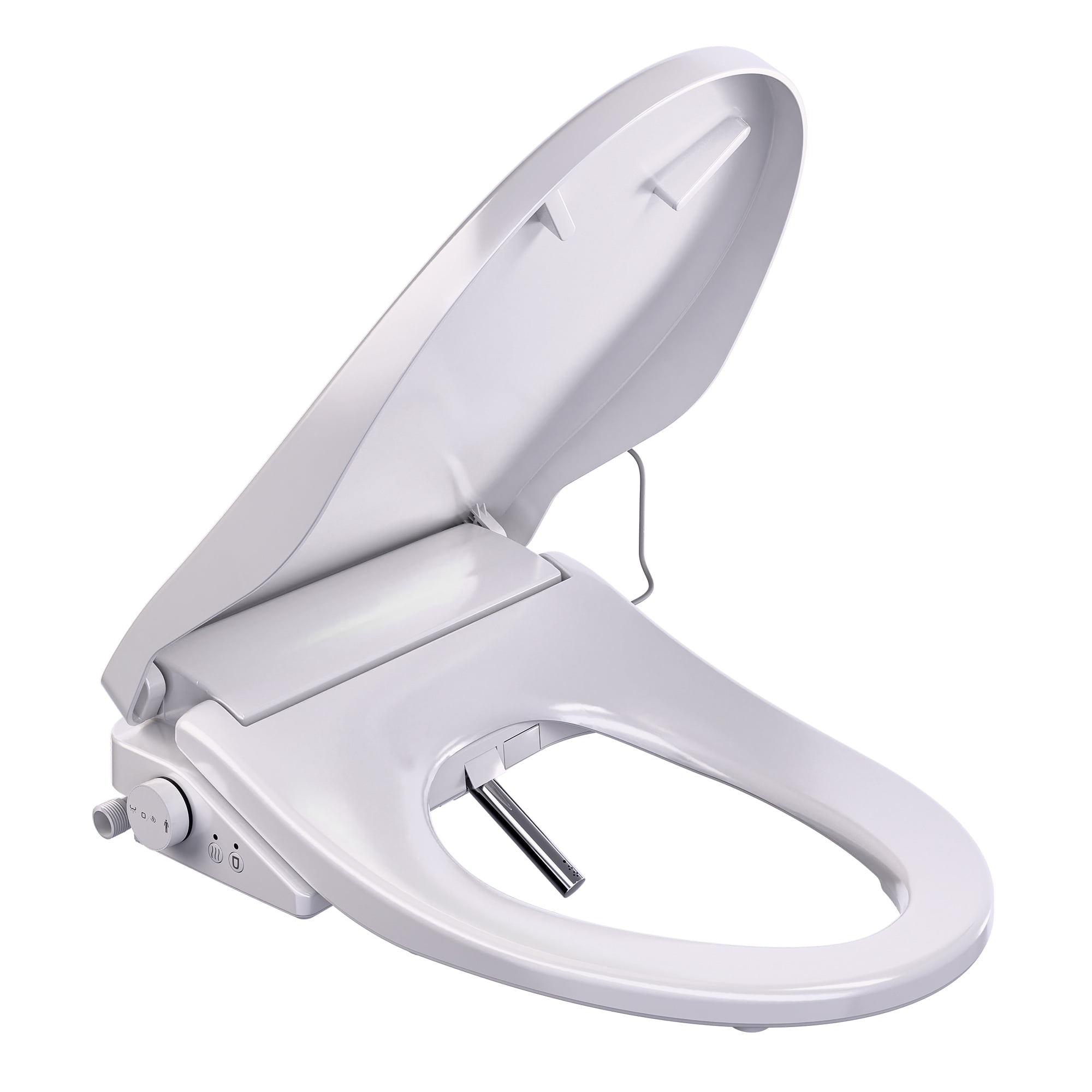 ENVO by ANZZI Electric Bidet Seat, 19.9 x 14.8 in, White, with Auto Lid, Heated, Warm Water, Air Dryer