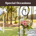 thumbnail image 3 of Pure Garden Set of 2 Shepherd Hooks for Flower Gardens and Patios (Black), 3 of 8