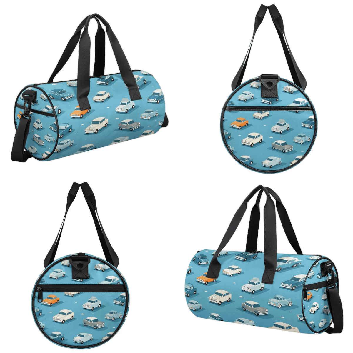 Qzjjjmy Foldable Sport Duffle Bag for Kids Teens Cartoon Sport Gym Bag Lightweight Boys Overnight Bag