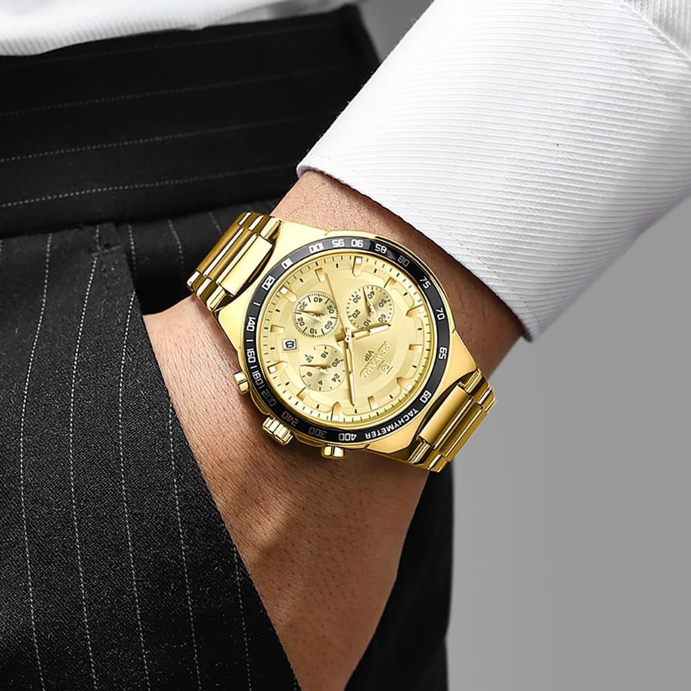 2025 New Design REWARD VIP Business Watches for Men Stainless Quartz Wristwatches Chronograph Luminous Sport Wrist Watch