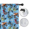 thumbnail image 4 of Blackout Kids Curtains,Monster Cartoon Trucks Cars Pattern Childrens Insulated Curtains Set Of 2,Bedroom Essentials,Toddler Room Decor 52"x84"(132x213cm), 4 of 4