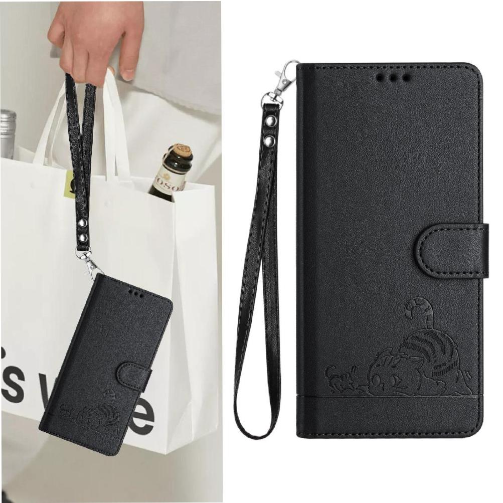 Flip case for GANGXUN BLU View 5 Wallet Case with Kickstand, Card Slots, RFID Block, Cat Design