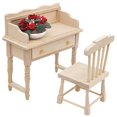 thumbnail image 3 of Muebles En Miniatura Para Casa De Muñecas, Modelo De Escritorio De Madera Para Casa De Muñecas 1:12, Accesorio Para Sala De Estar, 3 of 7