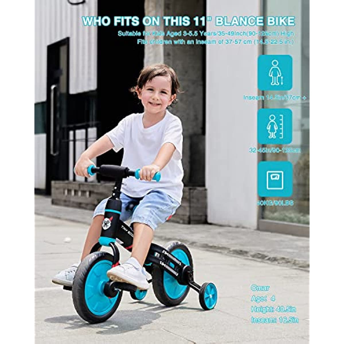 Bicicleta De Equilibrio Para Niños De 3 a 6 Años One Pixel ONE PIXEL Bicicleta De Equilibrio Para Niños De 3 a 6 Años One Pixel ONE PIXEL