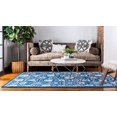 thumbnail image 4 of Unique Loom 3126010 Area Rug, 9 x 12 Feet, Blue/Gray, 4 of 5