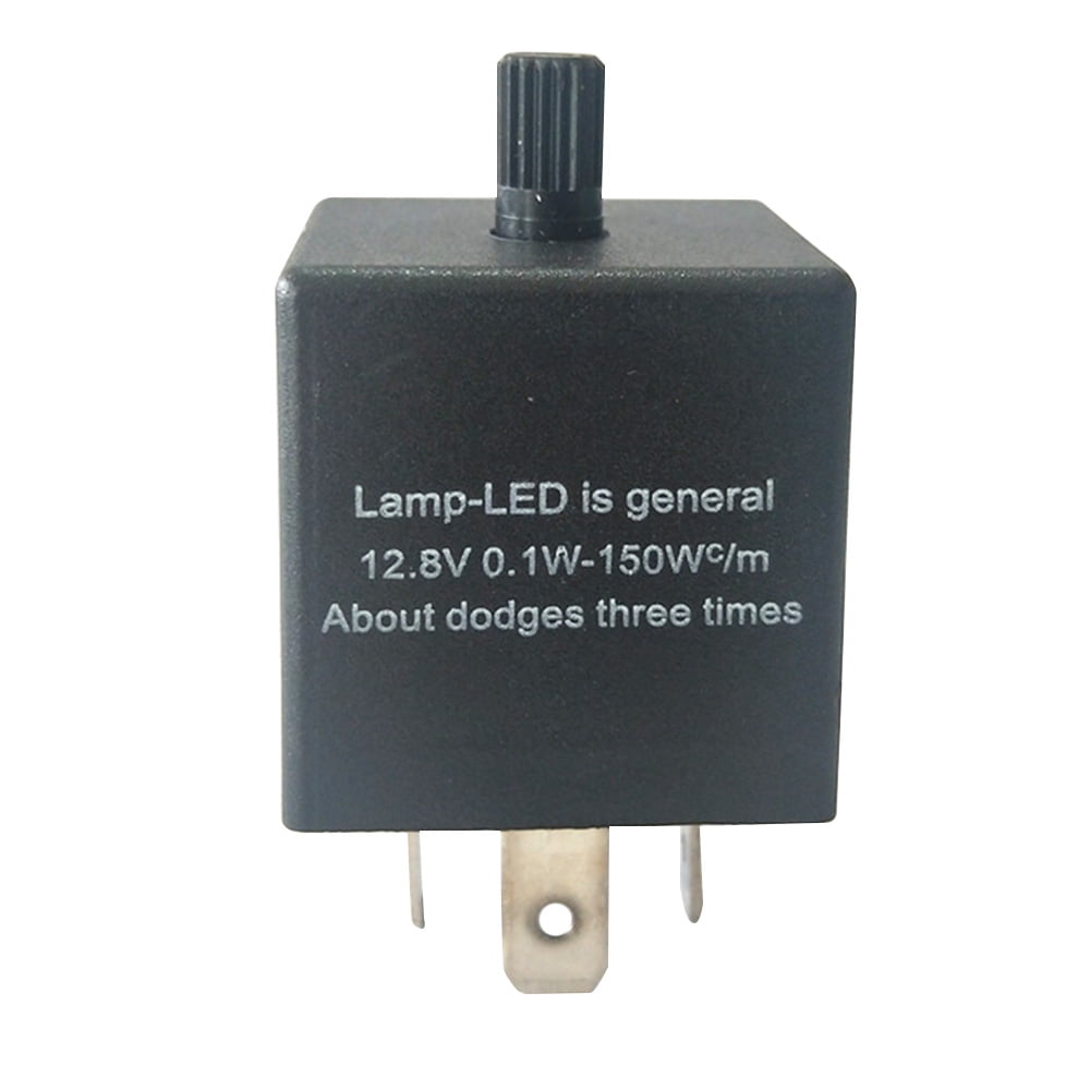 3Pin Adjustable LED Car Flasher Relay Fix Turn Signal Hyper Flash