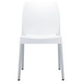 thumbnail image 2 of Compamia ISP049-WHI Vita Chaise avec Pieds en Aluminium - Blanc - Ensemble de 2, 2 of 6