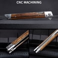 thumbnail image 4 of Cuchillos de supervivencia al aire libre, cuchillo plegable de caza/bolsillo con mango de madera y hoja de acero inoxidable, perfecto para acampar y hacer senderismo, 4 of 5