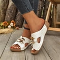 thumbnail image 2 of Wensltd Spring Summer Wedge Sandals Women Thick Sole Lightweight Comfortable Beach Casual Outdoor Wide Width Sandals, 2 of 9