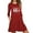 Wine, variant on jsaierl Christmas Dresses for Women Gnomes Print Long Sleeve Dress Holiday Casual Crewneck Flowy Mini Dress for Christmas Party 2024