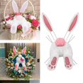 thumbnail image 3 of Easter Decor Wreath Kit Cute Bunny with Ears with Ears DIY Garland pink, 3 of 8