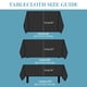 thumbnail image 2 of Mantel VidaFete rectangular, 229 x 396 cm, poliéster, paquete de 2, negro, 2 of 6