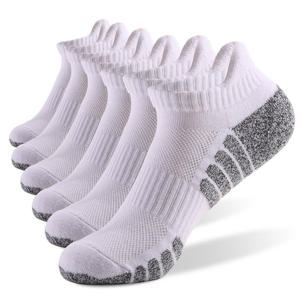 Calcetines 6 pares de calcetines deportivos de tobillo Calcetines atléticos de corte bajo de punto g Tomshoo Calcetines
