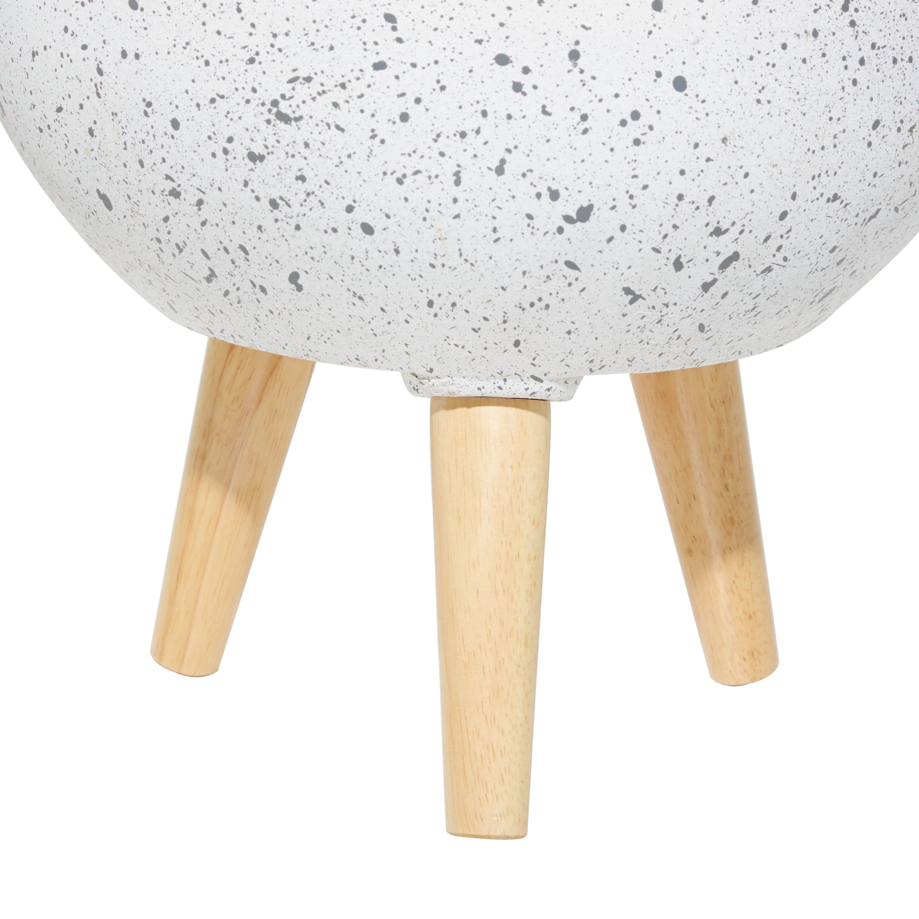 DecMode 15 In. Planter, MGO, White, 2 - Pieces