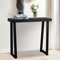 thumbnail image 2 of IVV Narrow Console Table for Entryway, Living Room, Hallway - 35.8" Pine Wood Farmhouse Foyer Table (Black), 2 of 10