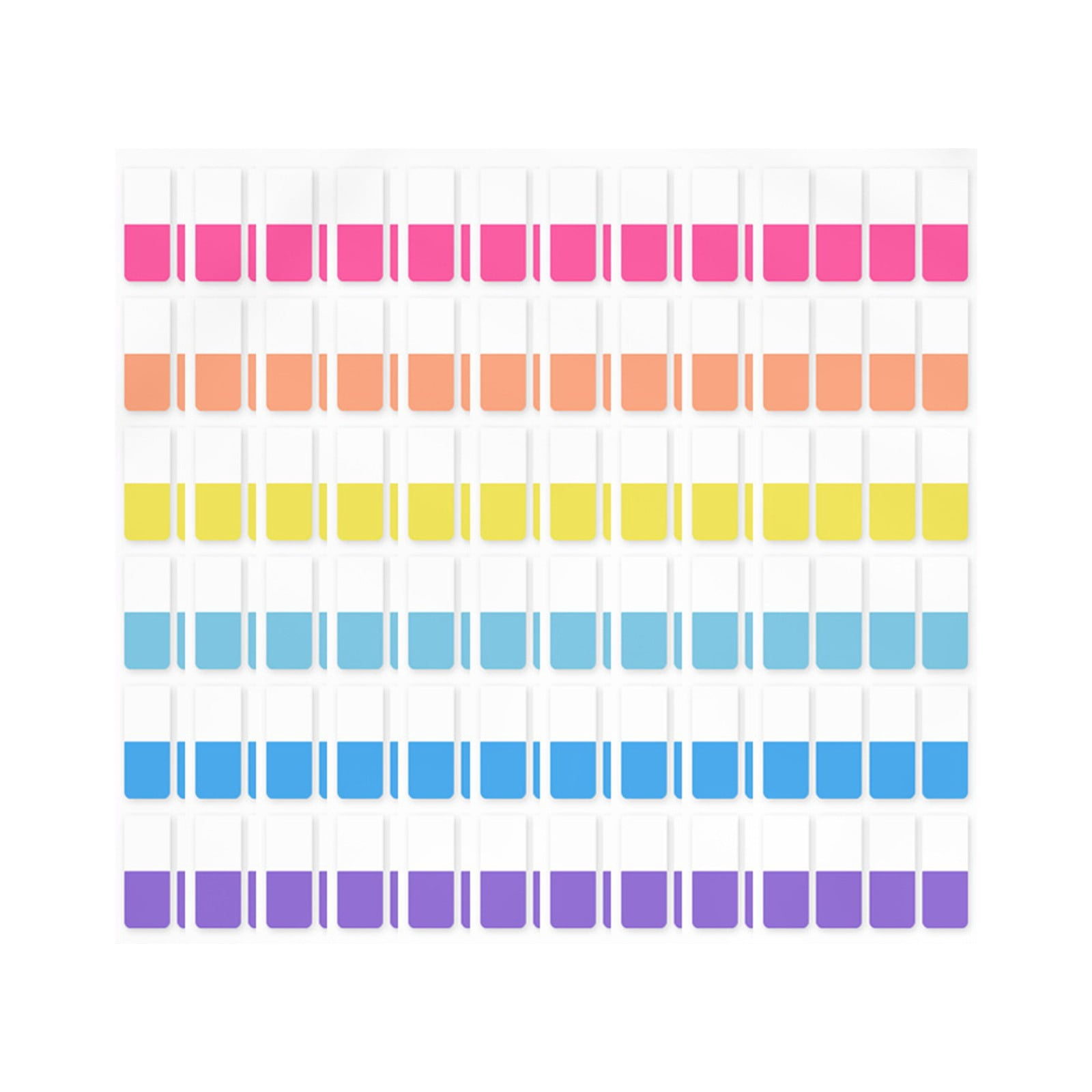 Miyuadkai 3 Pack Morendi Inspiration Index Tabs Small, Colorful Highlight Stickers Transparent bokmarks, 12x28mm for Page Marking