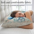 thumbnail image 5 of Summer Nautical Throw Pillow Covers Teal Octopus Ocean Corals Compass Retro Brown Decorative Lumbar Pillow Cover Rectangle Cushion Case for Sofa Couch Bed Living Room Bedroom 12 X 20 Inches, 5 of 9