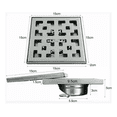 thumbnail image 2 of Coladera 15*15cm Acero Inox Anti-cucarachas Antiolores Plata, 2 of 5