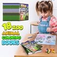 thumbnail image 3 of 18Pcs Zoo Animal Coloring Books Bulk for Kids - 9"x11" Animal Party Favors with Jungle Safari Animals and Activity Sheets for Goodie Bags, Classrooms and Themed Birthday Supplies (Pack of 18), 3 of 9